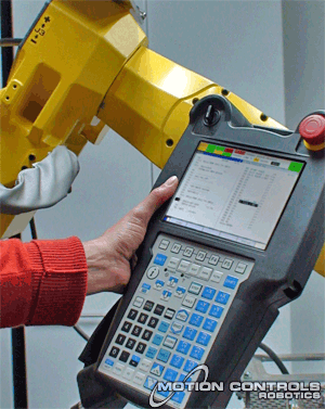 pendant teach robot fanuc removing money