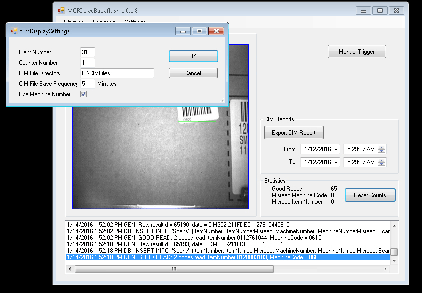 Integrated Barcode Readers