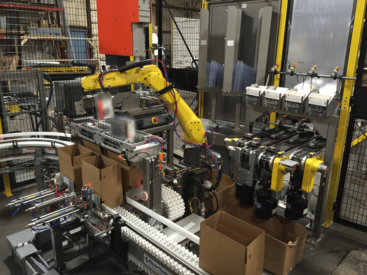 Overtræder kølig jeg er tørstig Robotic Packaging and Case Packing in 8 Steps - Motion Controls Robotics -  Certified FANUC System Integrator