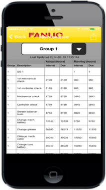 Robot Maintenance Package on iphone