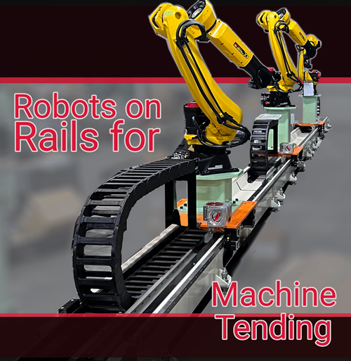 Robots on Rails for Machine Tending