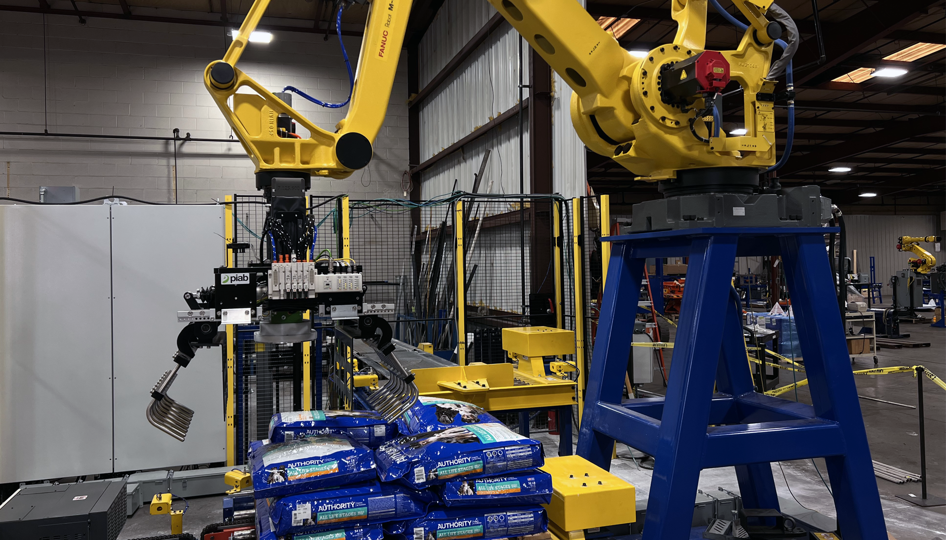 End of line palletizing