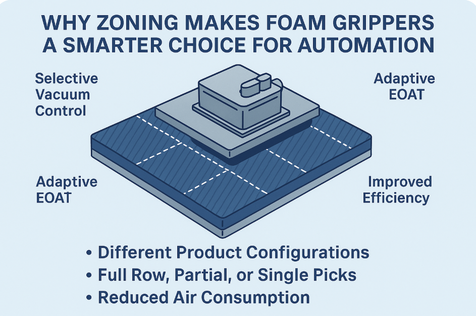 Foam Vacuum Gripper Zones