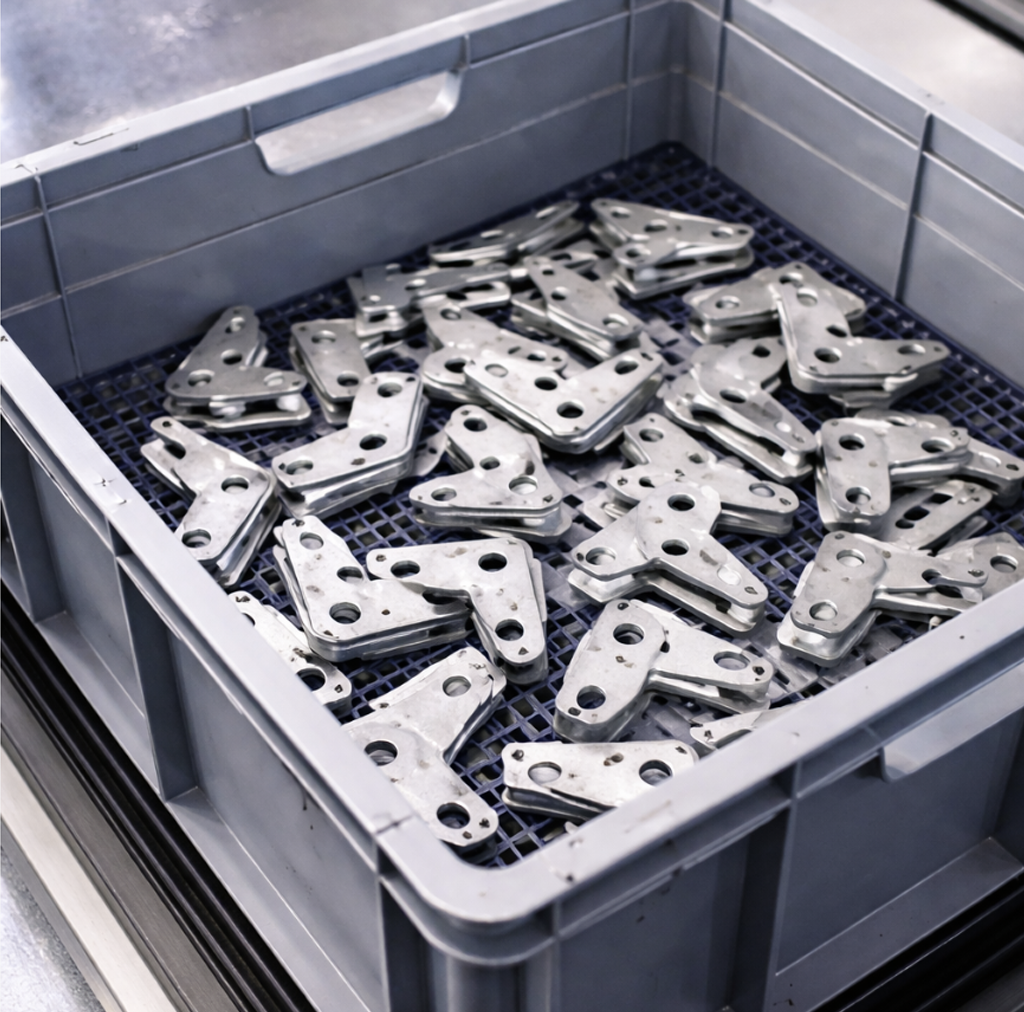 Semi-structured bin picking with parts somewhat organized but not fully repeatable