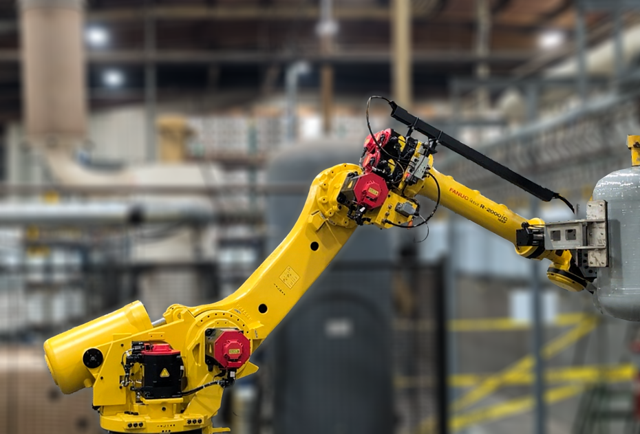 New replacement robot installed in the cell