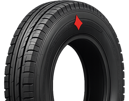 High-point tire painting application