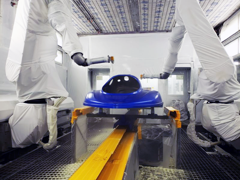 Robotic paint spray and dispensing automation
