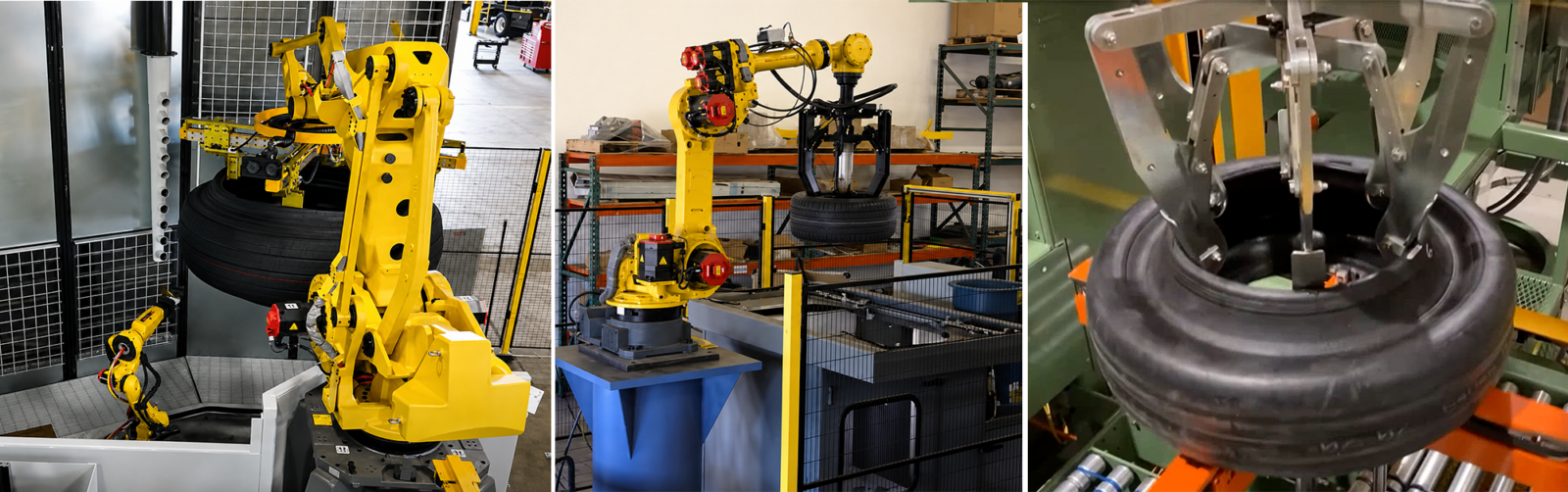 Tire manufacturing and industrial automation systems